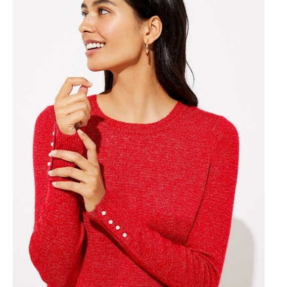 LOFT | Sweaters | Loft Pearlized Cuff 